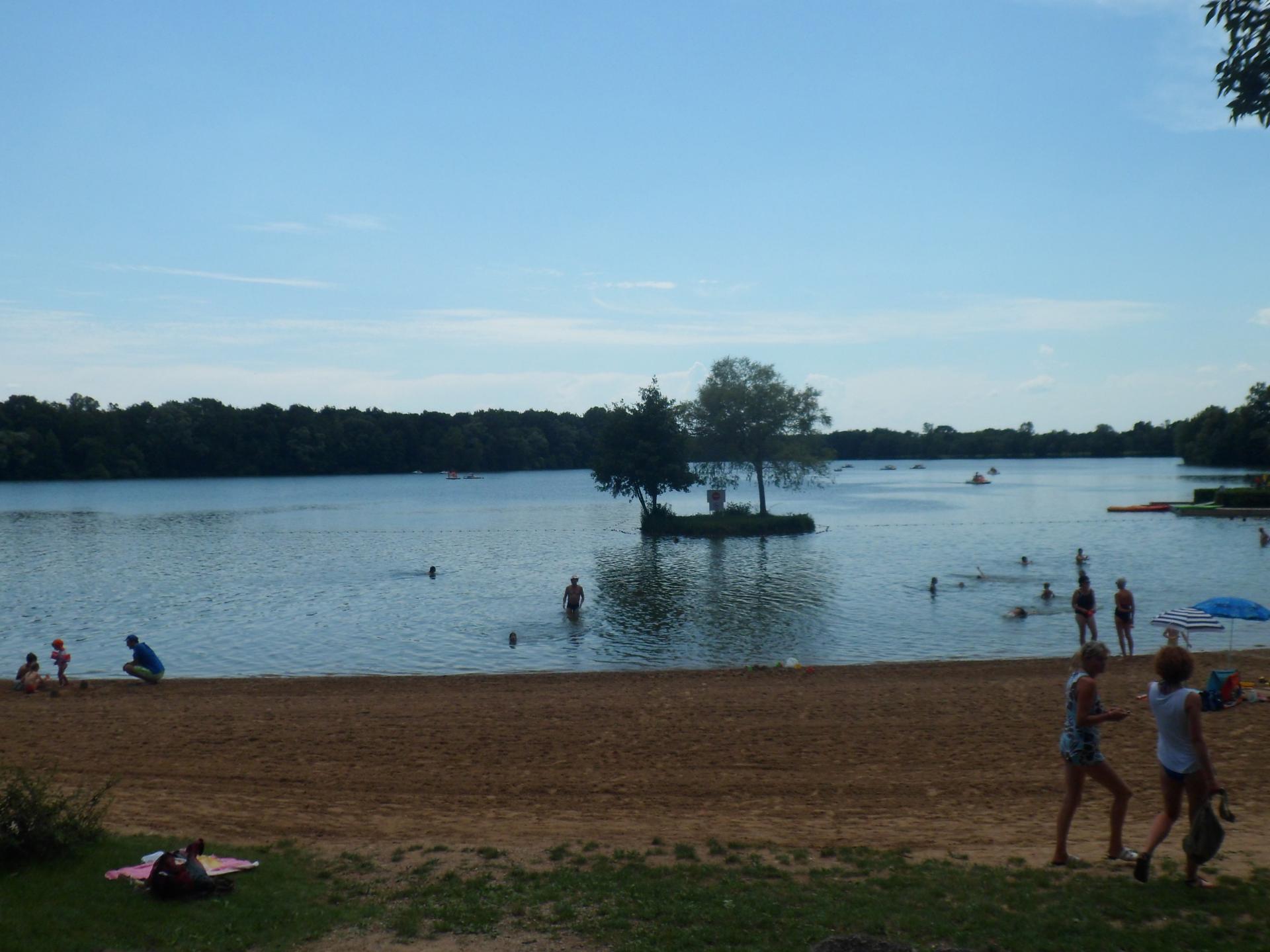 Petite pause au lac de Laives après une journée chargée